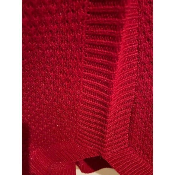 ST JOHNS BAY WOMENS Rumba Red Large Long‎ Sleeve Sweater New With Tags - Picture 5 of 5